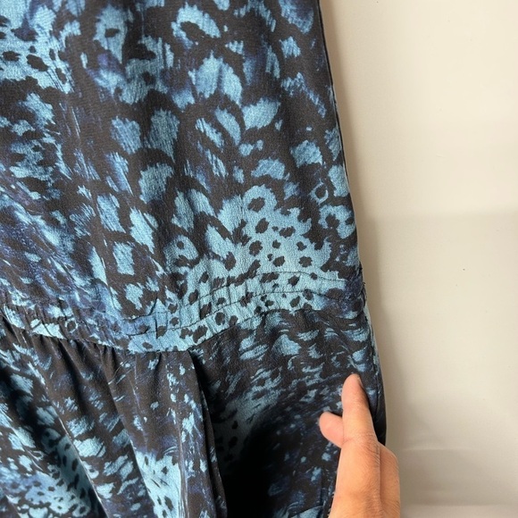 Rebecca Taylor Blue Silk Mini Dress - Picture 4 of 7